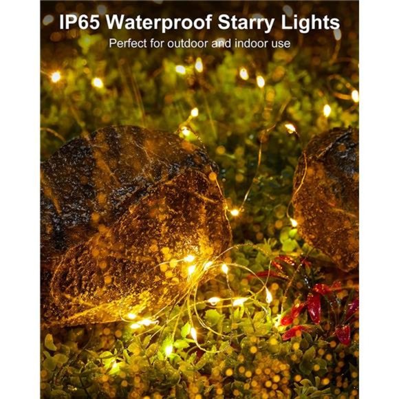 12 Pack Led Fairy Lights Battery Operated String Lights Waterproof Silver Wire - Picture 4 of 6